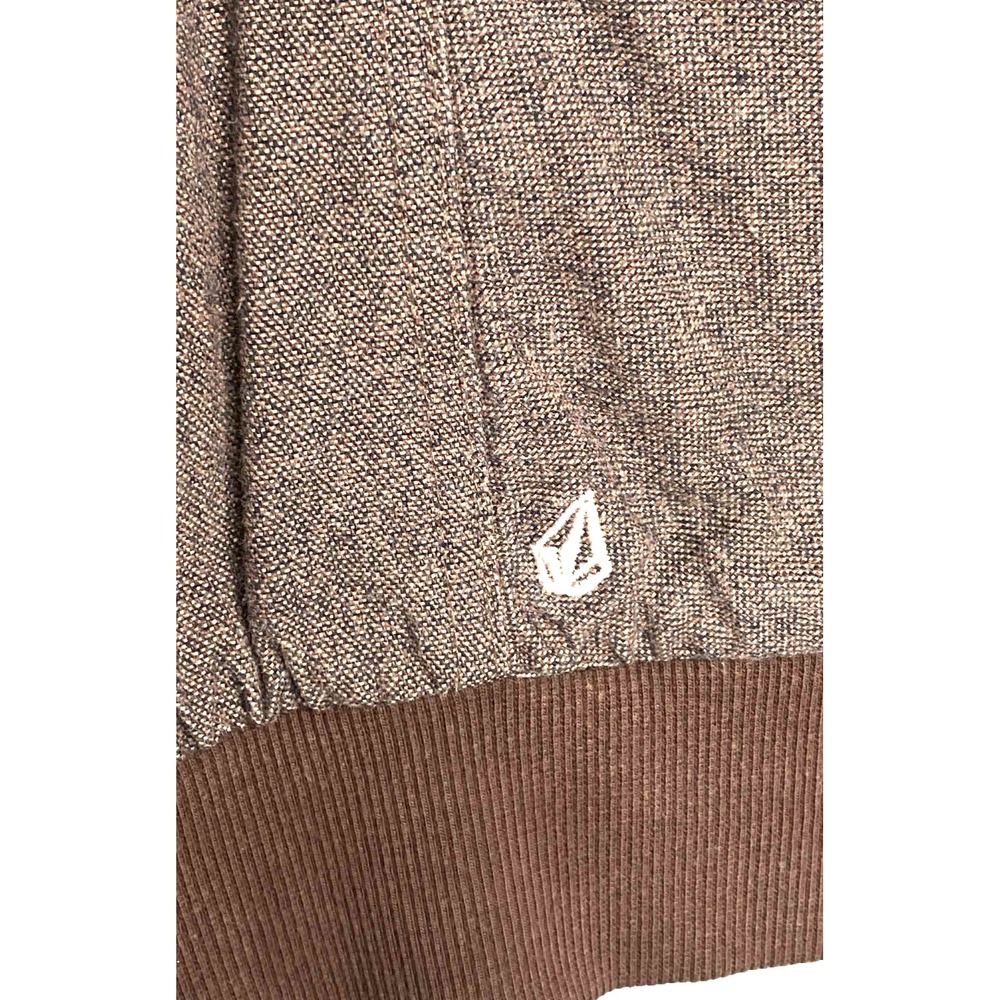 Volcom womens‎ size Medium Brown Dreamstate Bomber Hooded Jacket pockets lined - Picture 8 of 12